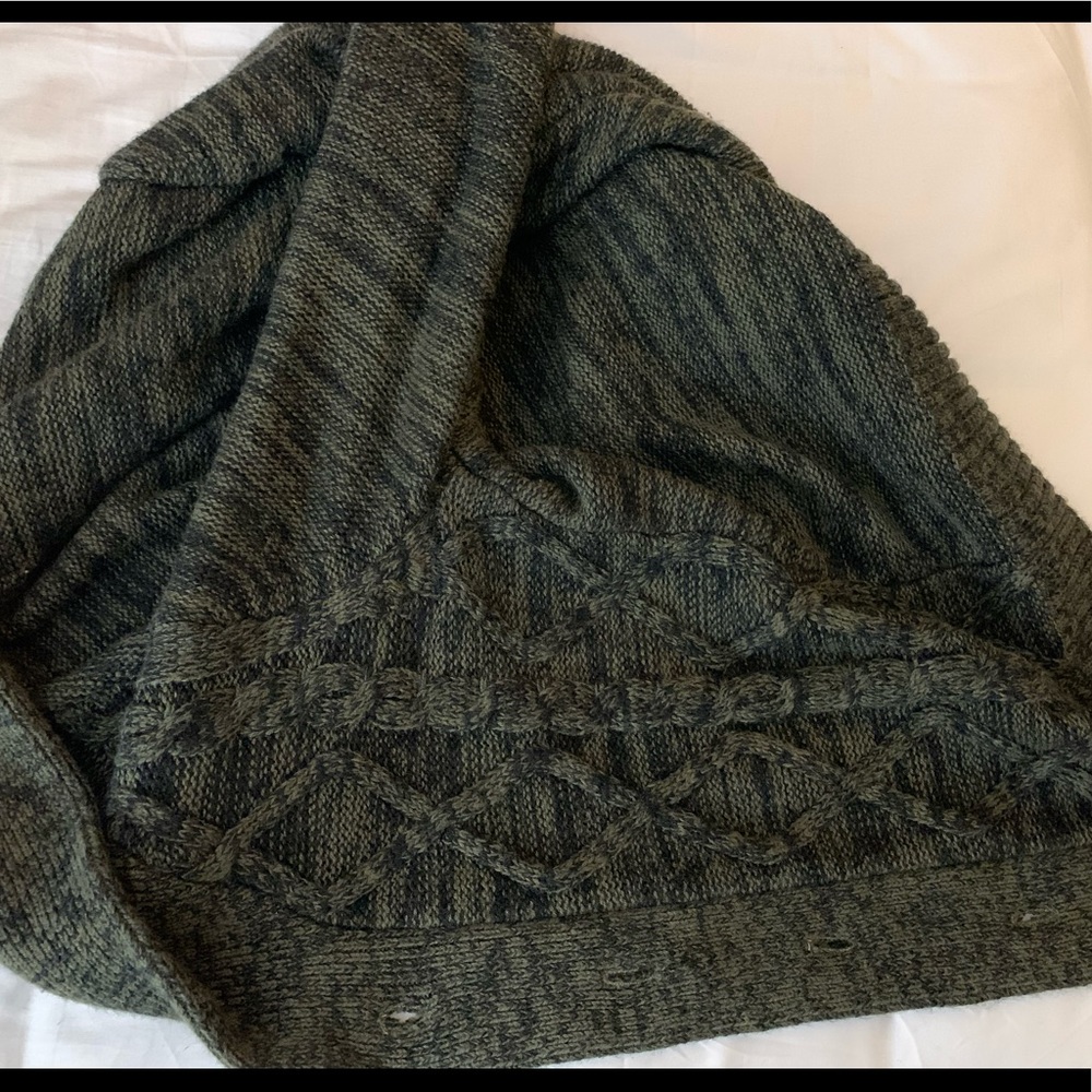 Olive green cardigan